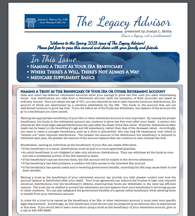 Estate Planning Newsletter